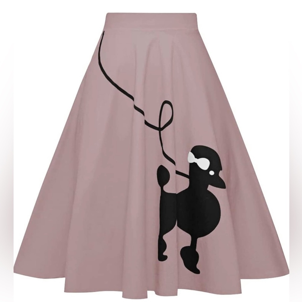 Poodle Skirt and White Cotton Top - Women’s Small